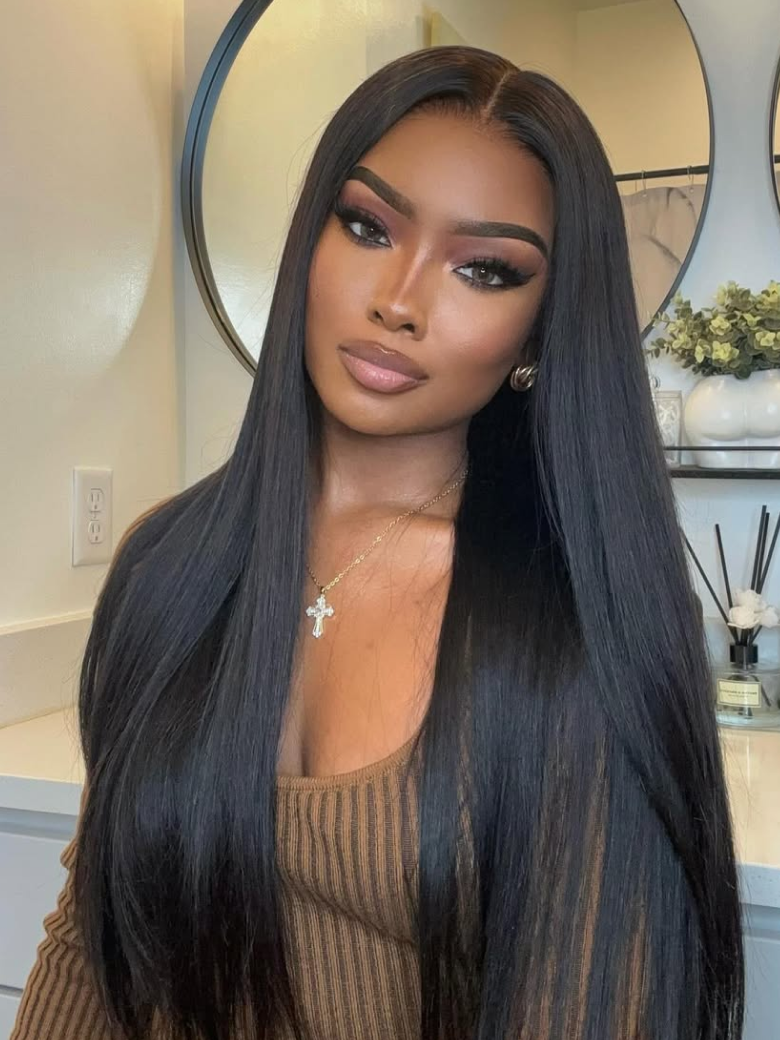 UNice Glueless Sans Colle 13x4 Byebye Slip™ Lace Front Lisse Perruque Pre-everything Lace Avec Invisible Knots 150% Densité